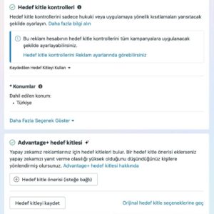 Instagram reklam hedef kitle belirleme
